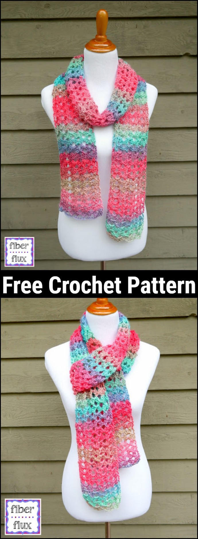 Free Crochet Pattern Island Lace Scarf