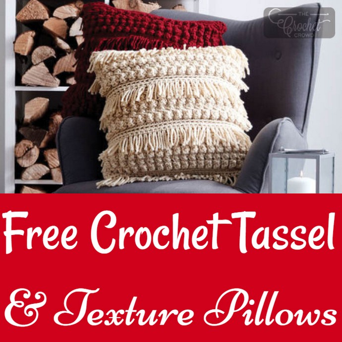 Free Crochet Tassel & Texture Pillows