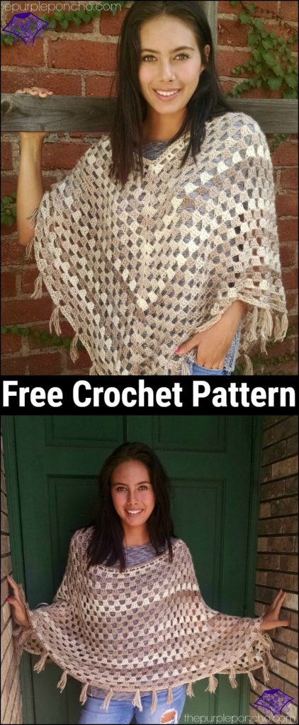 20 Free Crochet Poncho Patterns - All Crochet Pattern