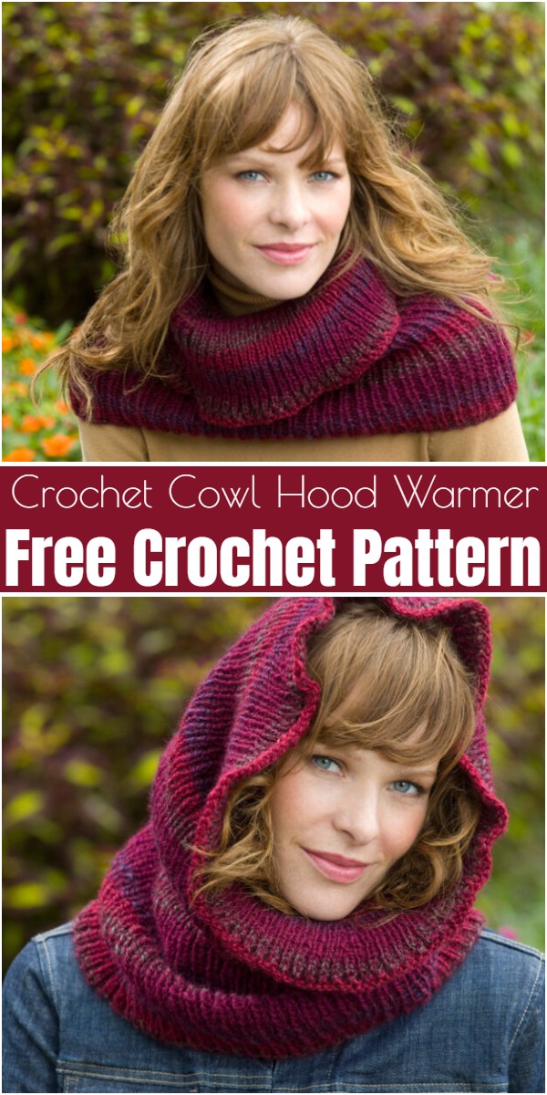 Crochet Cowl Hood Warmer