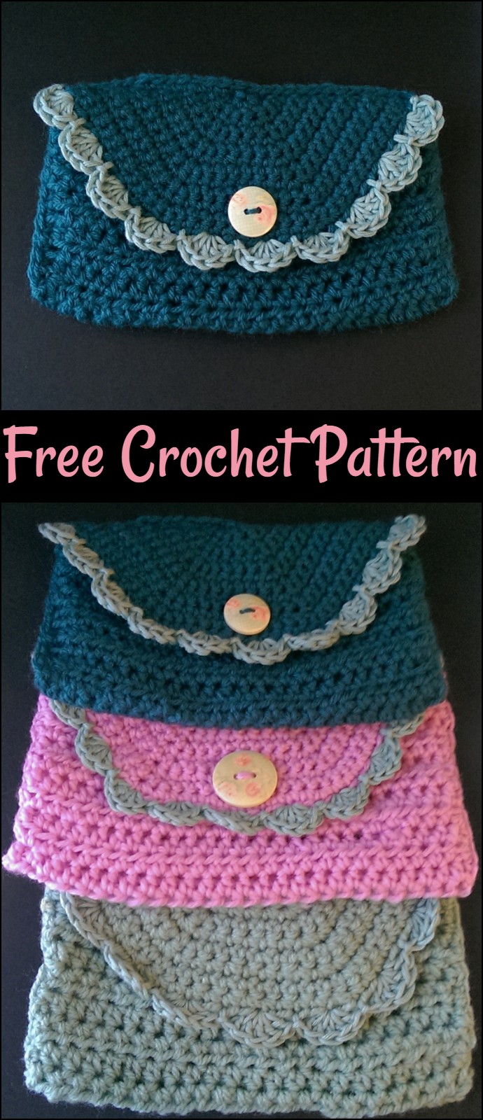 Free Crochet Clutch Purse
