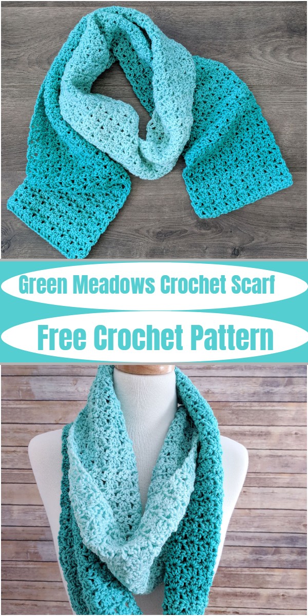 Green Meadows Crochet Scarf Pattern