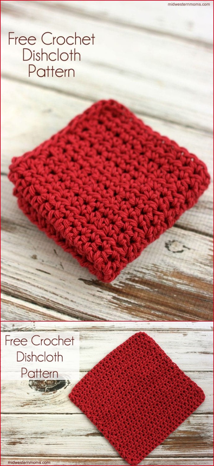 Half Double Crochet Dishcloth Pattern