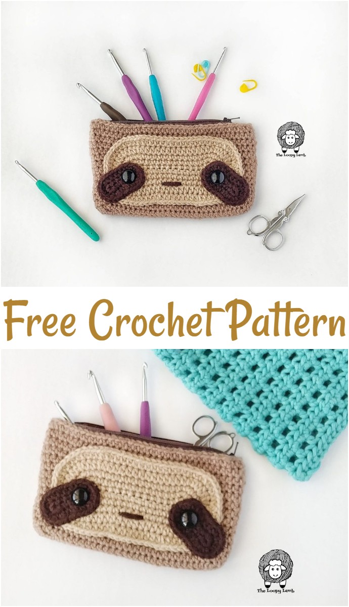 Sloth Hook Case Crochet Pattern