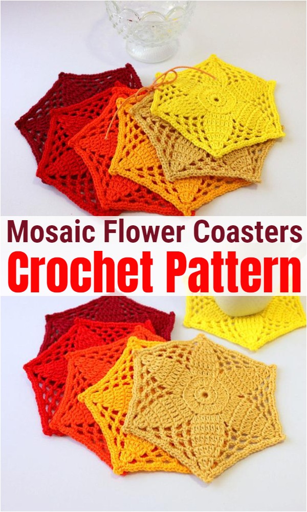 Mosaic Flower Coasters