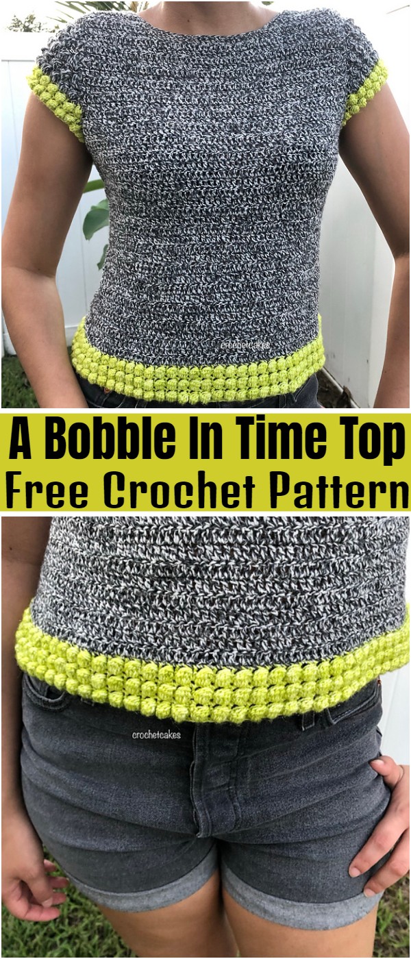 A Bobble In Time Top Free Crochet Pattern