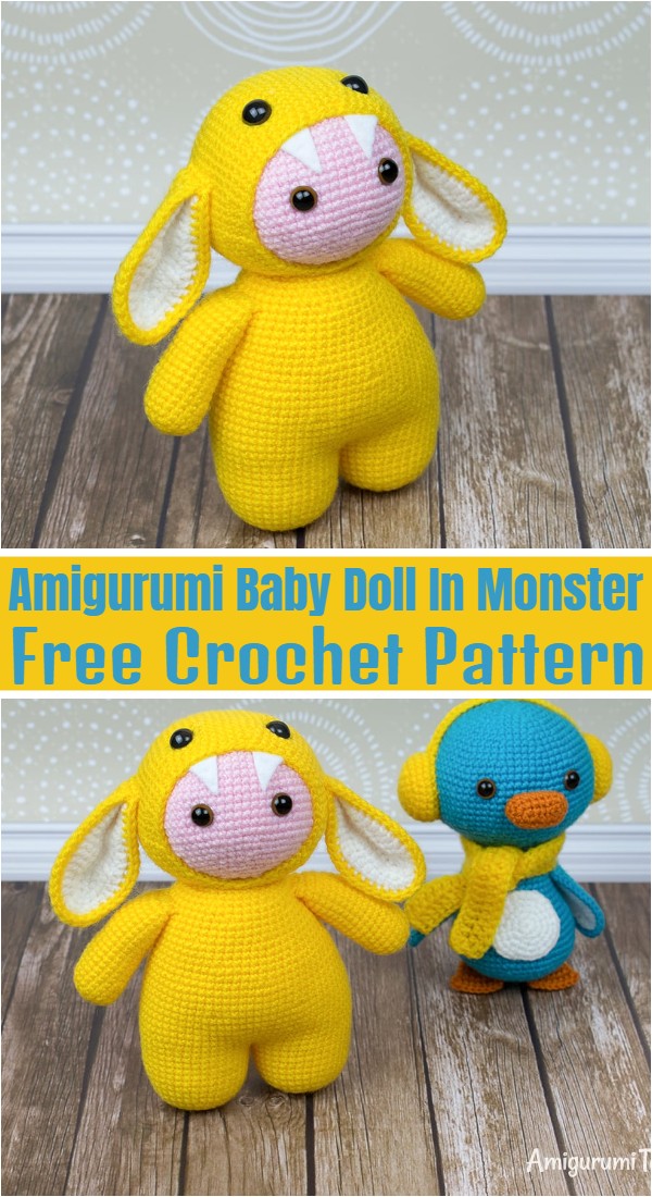 Amigurumi Baby Doll In Monster