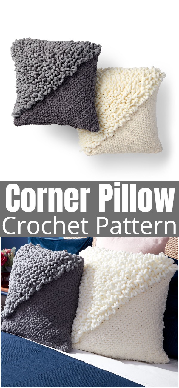 Corner Crochet Pillow