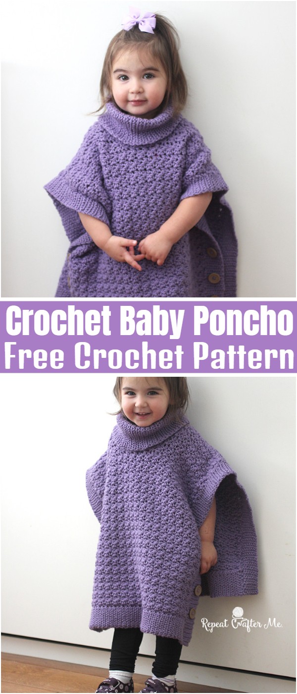 Crochet Baby Poncho Pattern