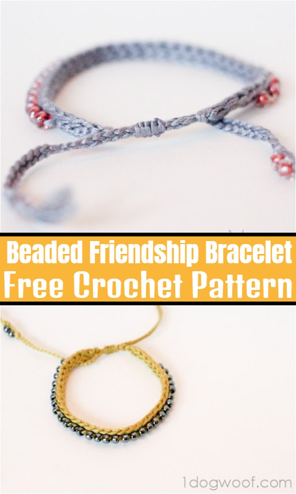 Crochet Beaded Friendship Bracelet