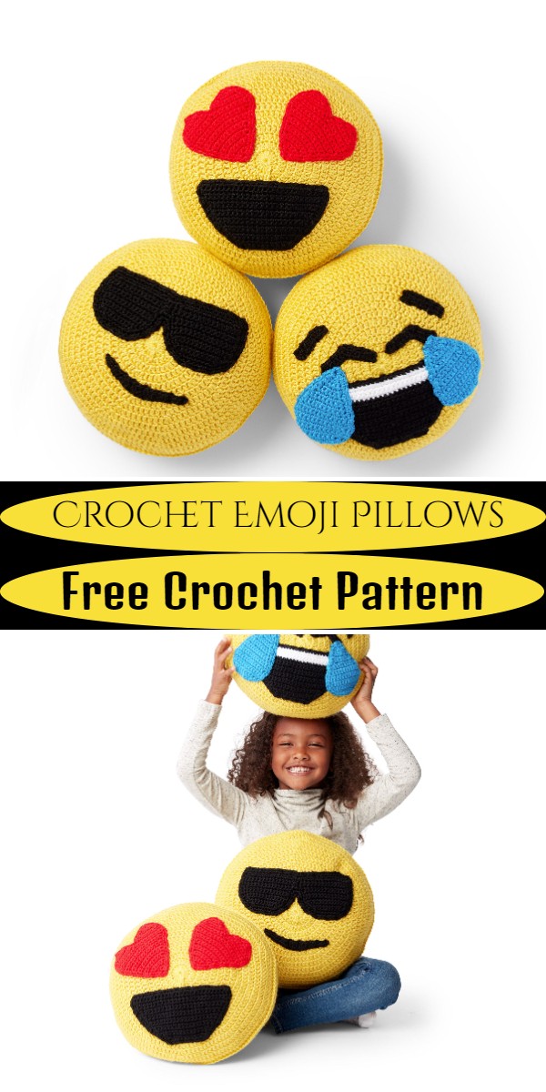 Crochet Emoji Pillows