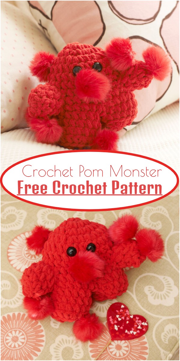 Crochet Pom Monster