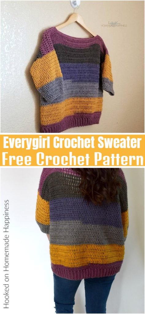 13 Gorgeous Modern Styled Free Crochet Sweater Patterns And Ideas - All ...