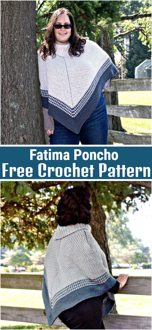 Free Crochet Pattern Fatima Poncho