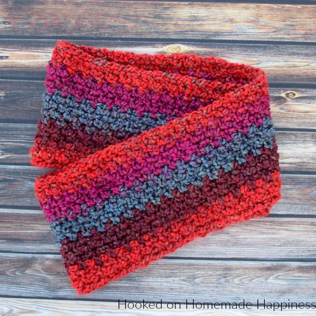 Homespun Crochet Infinity Scarf Pattern