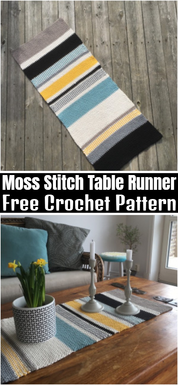 Moss Stitch Table Runner