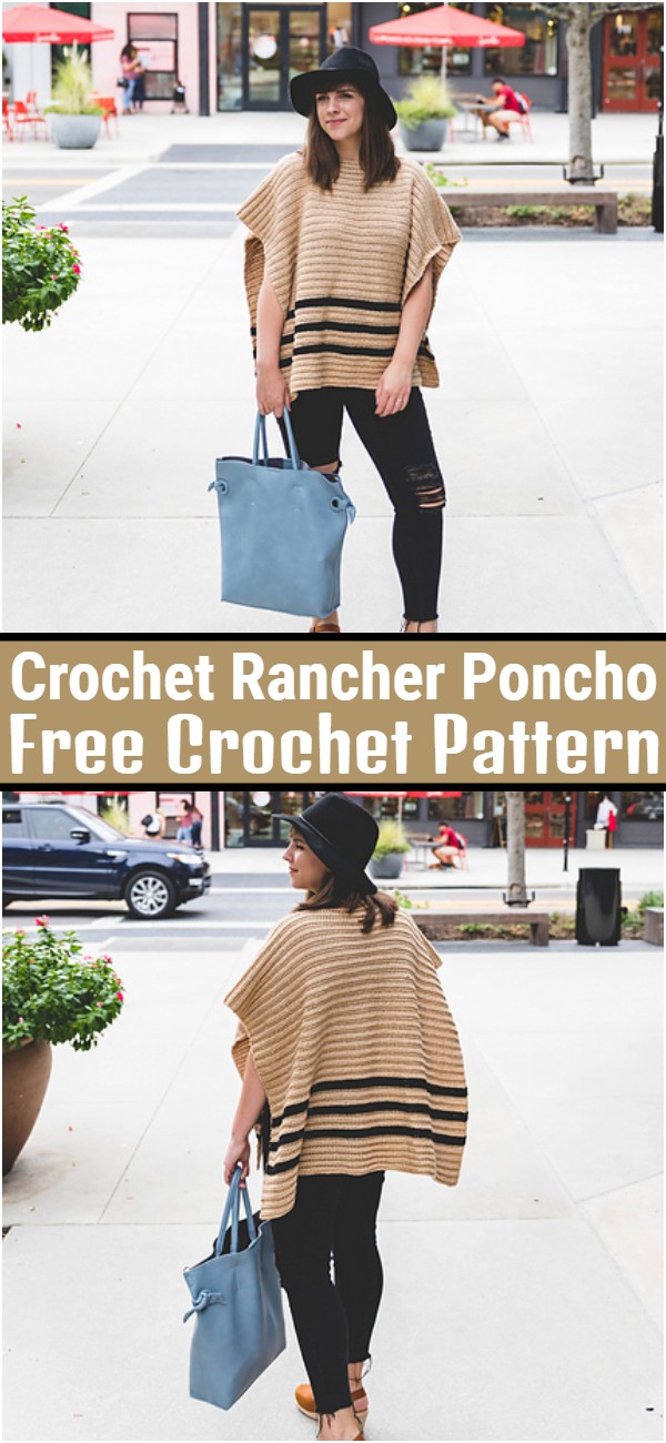 Rancher Poncho Free Crochet Pattern
