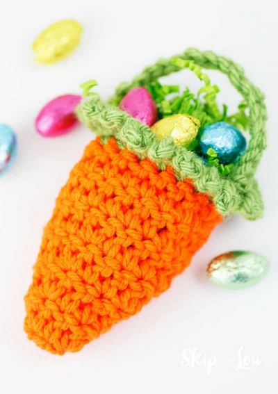 Free Crochet Carrot Basket Pattern