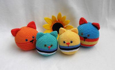 Free Crochet Cat Stressball Pattern