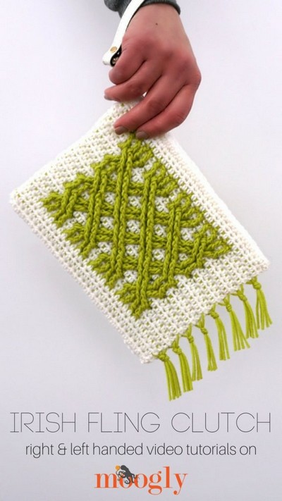 Crochet Irish Fling Clutch