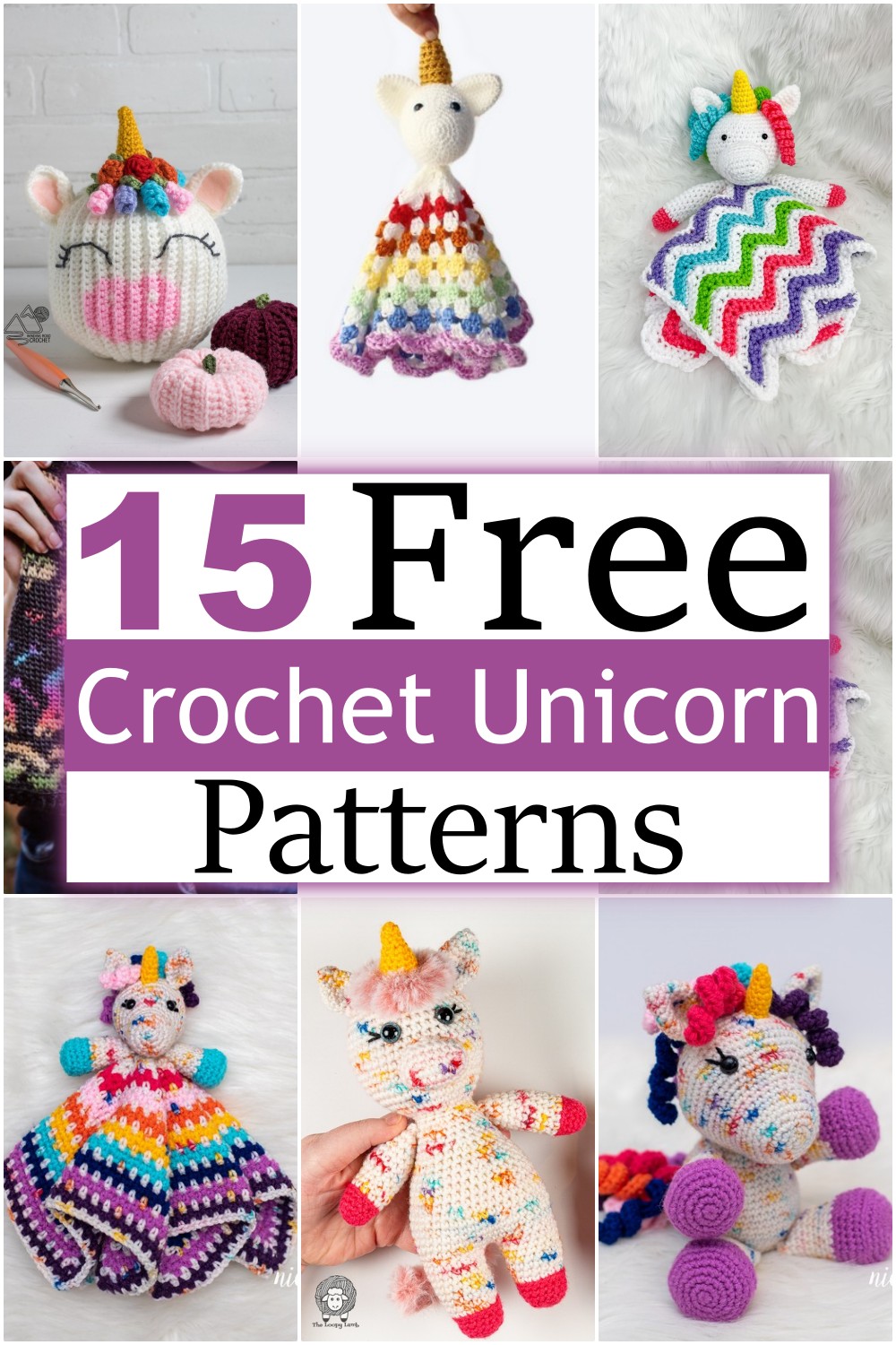  Free Crochet Unicorn Patterns
