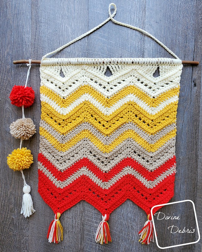 Colorful Chevrons Wall Hanging