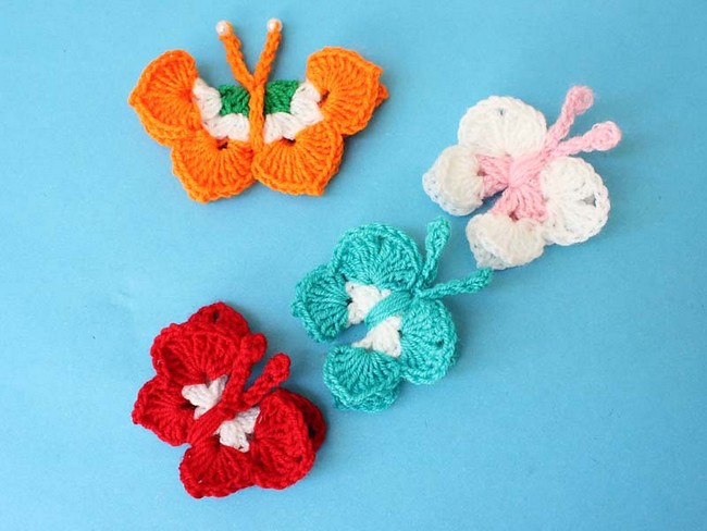 Pretty 3D Crochet Butterfly