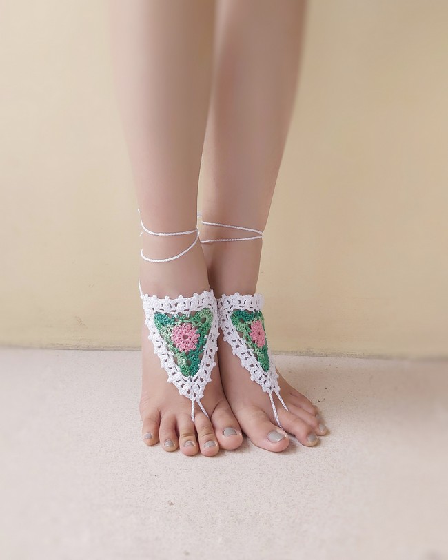 Bloom Flower Barefoot Sandals