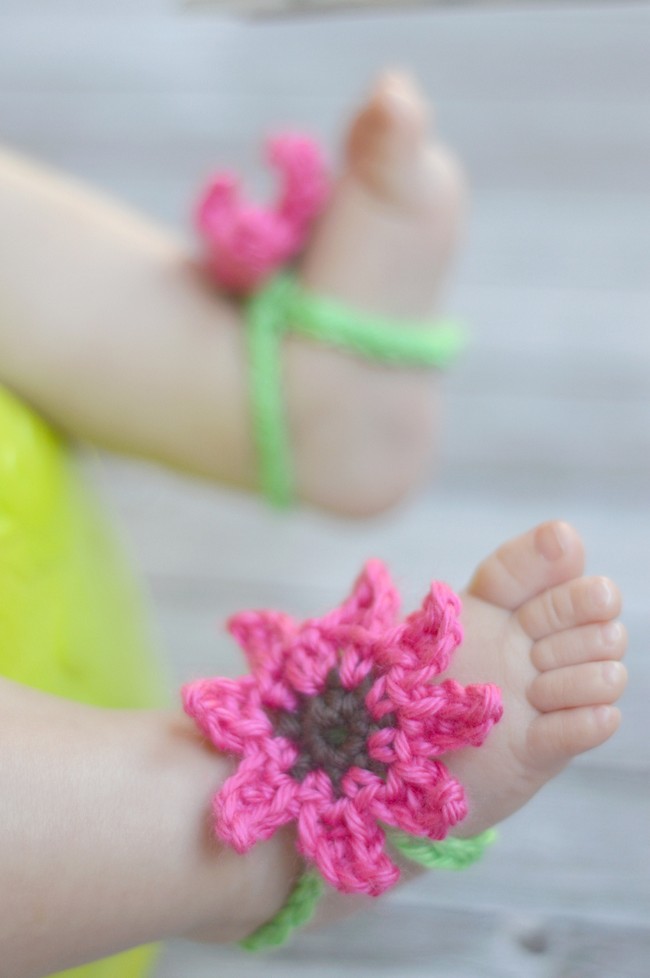 Flower Baby Barefoot Sandals