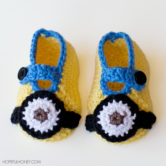 Minion Inspired Baby Booties
