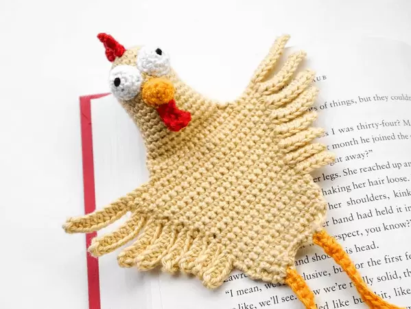 Chicken Bookmark Crochet Pattern