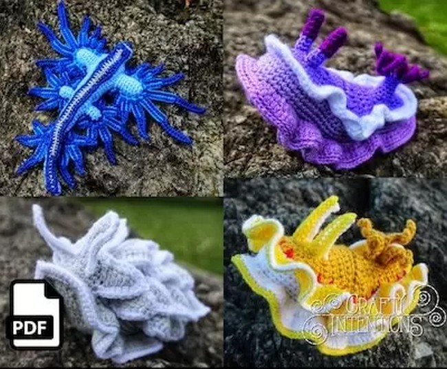 Crochet Sea Slugs Pattern