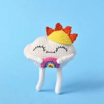 Rainbow Cloud Amigurumi Free Crochet Pattern