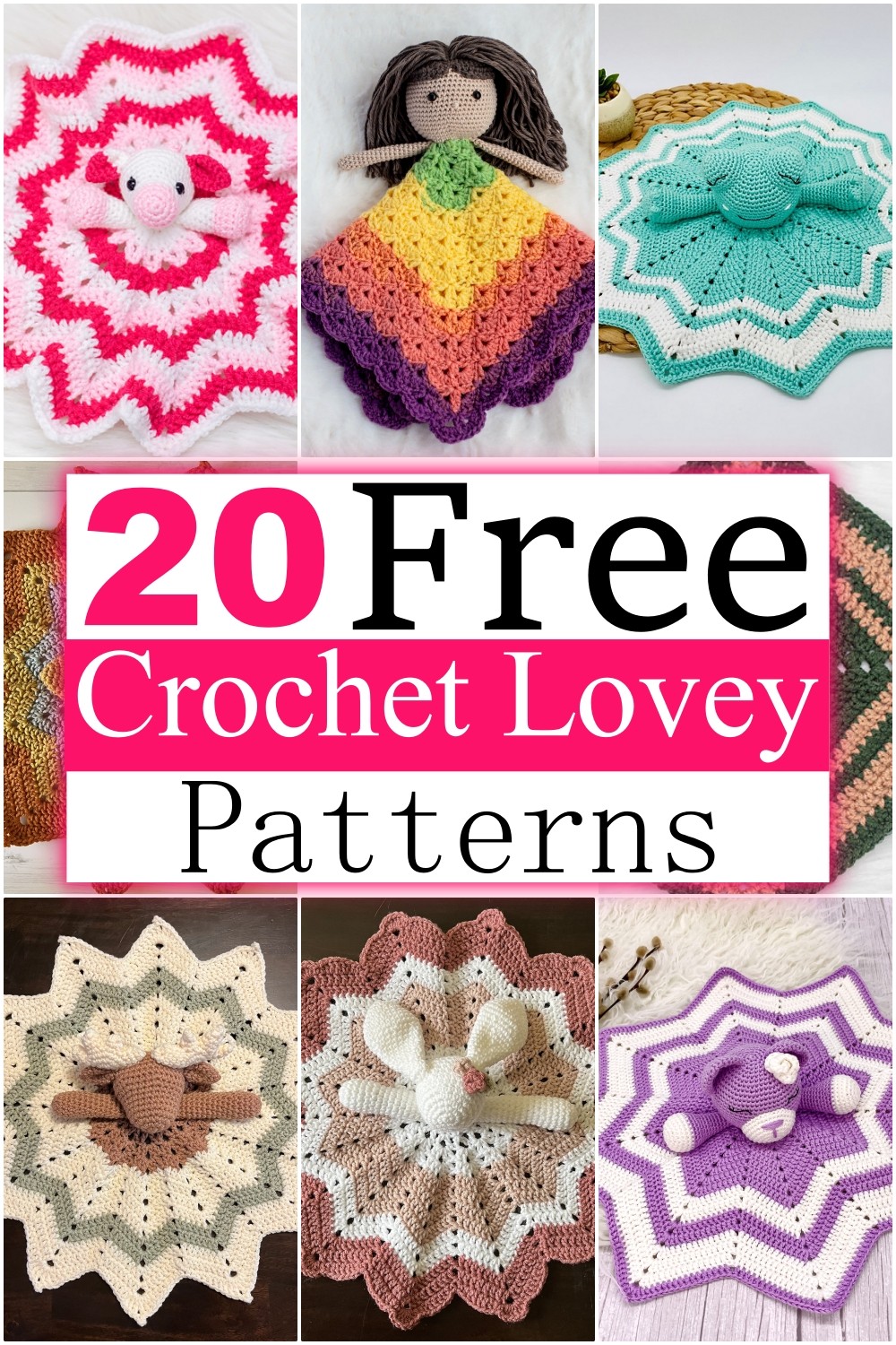 20 Free Crochet Lovey Patterns