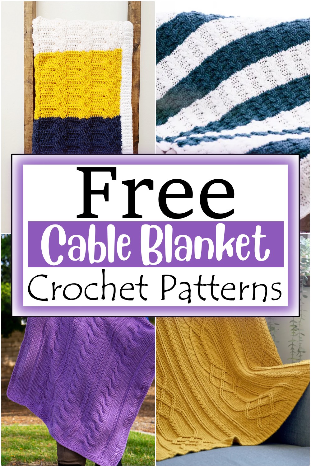Crochet Cable Blanket Patterns 1
