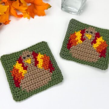 Crochet Turkey Coaster Patterns